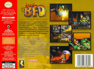 Conker's Bad Fur Day (USA) (Beta) (2000-10-25) box cover back